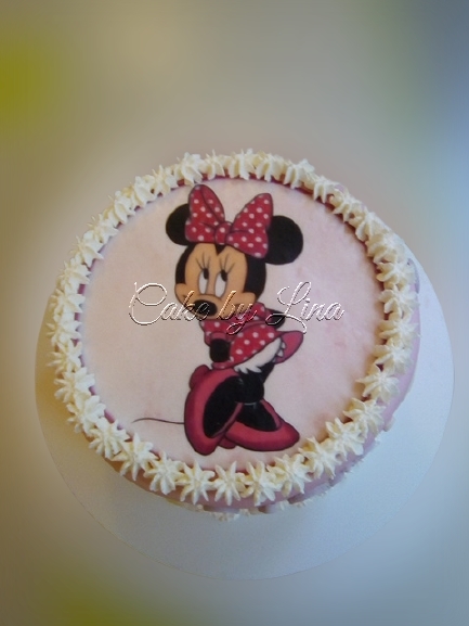 Minnie cukorlapos torta